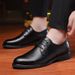 Suitable For All Seasons Four Seasons Large Size Low-top Height Increasing Formal Business Hollow Leather Men's Cowhide Wedding Groom Shoes_voghion.com