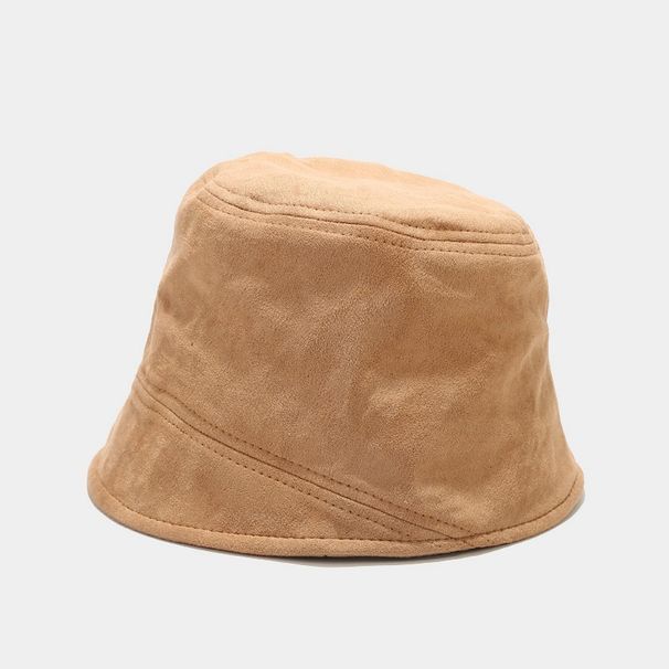 Jesenski in zimski semiš ribiški klobuk, moški klobuk za prosti čas na prostem, ženski klobuk za obraz, sprednji dolgi zadnji kratki klobuk_voghion.com