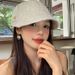 Cotton Linen Duckbill Forward Versatile Beret For Women Summer Thin Breathable Newsboy Cap Painter Hat_voghion.com