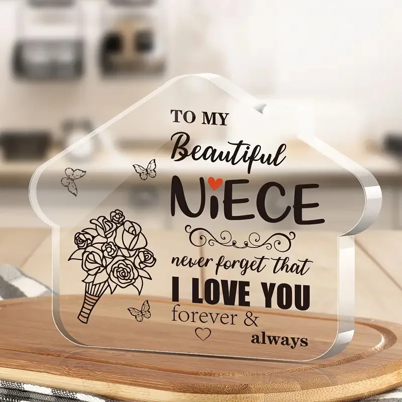 Jaunas mājas modelēšanas dekorācijas dekorācijas dāvanas māsām Akrila galda virsma_voghion.com