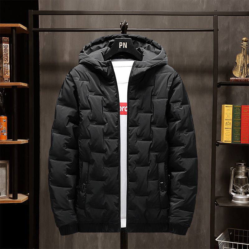 Herrenbekleidung Wattierte Jacke für Herren, Daunenjacke, Wintermantel, wattierte Jacke mit Kapuze für Herren_voghion.com