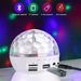 Wireless Bluetooth DJ Speaker Stage RGB Light,360° Rotating Disco Ball Night Light For KTV Bar Home Party Festivals_voghion.com
