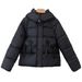 Women's Winter Hooded Puffer Jacket - Fashionable Patchwork Design, Warm & Slimming Short Coat For Casual & Commuting_voghion.com
