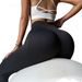 Pantaloni lunghi da yoga sportivi fitness con vita alta senza linee imbarazzanti che sollevano i glutei_voghion.com