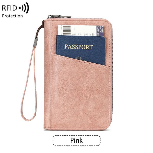 Premium RFID-Blocking Passport Holder - Large Capacity Travel Wallet With Multi-Function Pockets For Secure Document Storage 8 Elegant Colors_voghion.com