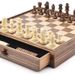Walnut Checkers Set Drawer Style High-end Solid Wood Chess Box / WOODEN CHE_voghion.com