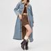 Giacca lunga oversize in denim da donna con fodera in pile - Cappotto invernale alla moda da strada_voghion.com