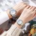 Steel Belt Watch Couple Luminous Waterproof Fashion Business Calendar Men And Women Quartz Watch Daily Commute Leisure Birthday Valentine's Day Gift_voghion.com