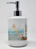 Great Pyrenese in Bathtub Ceramic Soap Dispenser Hand Soap Dispenser Pump Bottles for Bathroom Kitchen, Empty Refillable Liquid Soap Container_voghion.com