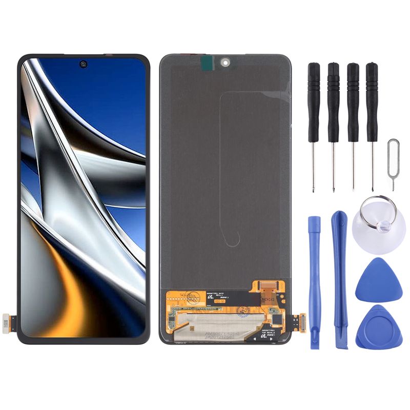 AMOLED-materiale Original LCD-skærm og digitaliseringsmodul til Xiaomi Poco X4 Pro 5G_voghion.com