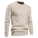Man's clothing Men's cotton sweater Men's sweater pullover solid color sweater for men_voghion.com