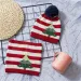 Hot Chritma Gift Beanie Two-piece Set Baby Boy And Girl Children' Warm Knit Winter Hat Neck Scarf For 1-5Y_voghion.com