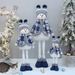 Stretchable Christmas Snowman Figurine – Playful Desktop Decor & Window Display Prop With Adjustable Height (Set Of 3 Sizes)_voghion.com
