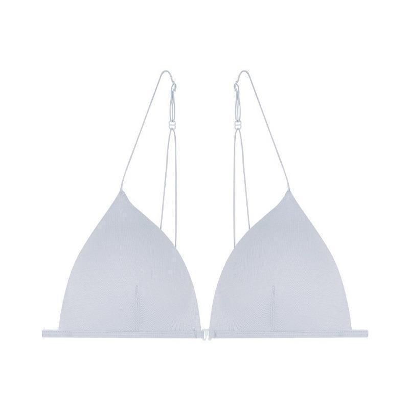 Intimo da donna, reggiseno a coppa triangolare senza anello in acciaio, spalline sottilissime in cotone sottile, splendido set di reggiseni con schiena scoperta_voghion.com