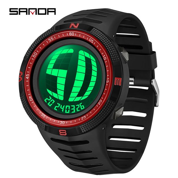 Digital Sports Watch With LED Backlight, Stopwatch, Alarm, Waterproof 50M, Shockproof, Date Display For Outdoor, Running, Gym, Hiking_voghion.com