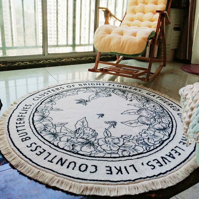Divano circolare e spesso per soggiorno, studio, toletta, tappetino, comodino per camera da letto, sedia per computer, circolare_voghion.com