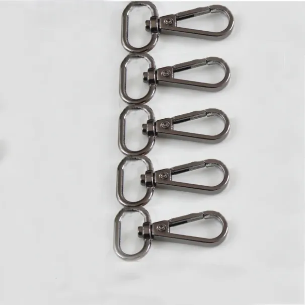 5pcs 4 Sizes Metal Swivel Trigger Lobster Clasp Snap Hook Key Chain Ring Paracord Lanyard DIY Craft Outdoor Backpack Bag_voghion.com