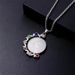 hot round diamond necklace pendant new stainless steel necklace factory_voghion.com