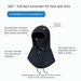 Masque de protection solaire d'été pour hommes, couverture intégrale du visage, cache-cou respirant en soie glacée, écharpe, bonnet, voile 3 en 1 pour le cyclisme_voghion.com