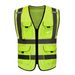 Reflekterande i lager, andningsbar säkerhetsväst för vägtrafik, reflexväst för varning vid byggarbetsplatser_voghion.com