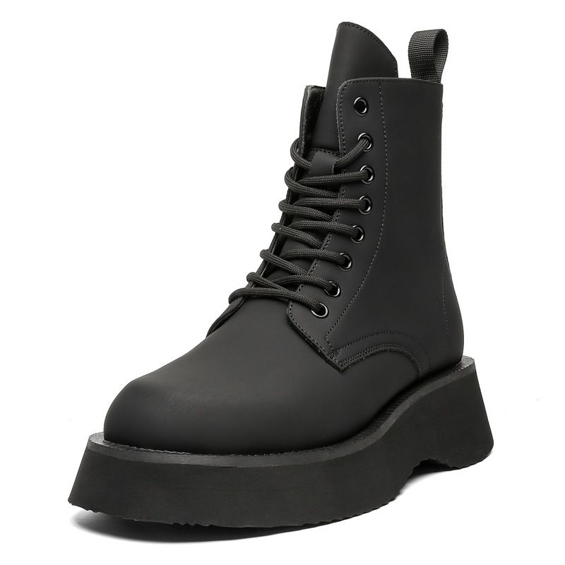 Martin Boots Men's Medium Boots Black Tooling Chelsea Men's Boots_voghion.com