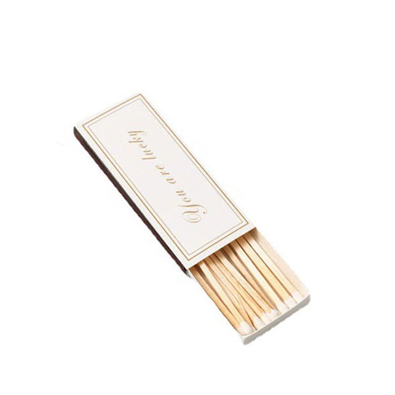 75MM White Stick Long Handle Disposable Aromatherapy Candle Birthday Cake Lighter Anti-Scald Hand Matches Box_voghion.com