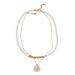 Japanese And Korean Fashion Glass Pearl Collarbone Chain Layered Personality Versatile Women's Necklace Jewelry Direct Sales_voghion.com