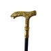 Golden Bear Handle Single Joint Fashion Decorative Vampire Cospaly Party Walking Cane Halloween Crosier 93cm_voghion.com