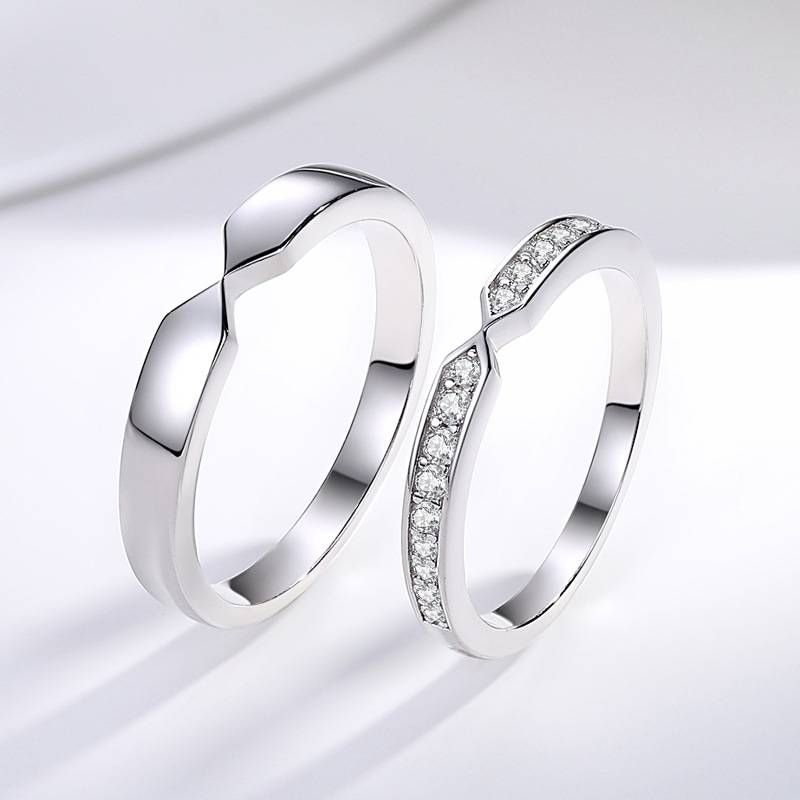 S925 Sterling Silber Paar Ringe Mode Neue Paar Ringe Vielseitig Silber Ringe_voghion.com