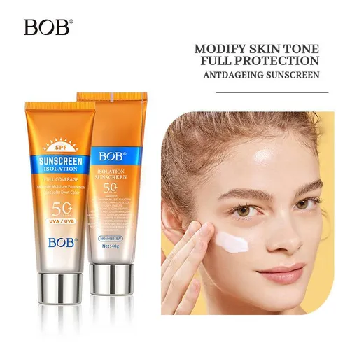 Krema za sončenje obraza BOB Krema za sončenje obraza Izolacija UV zaščita Osvežilna nemastna krema za sončenje SPF50+_voghion.com