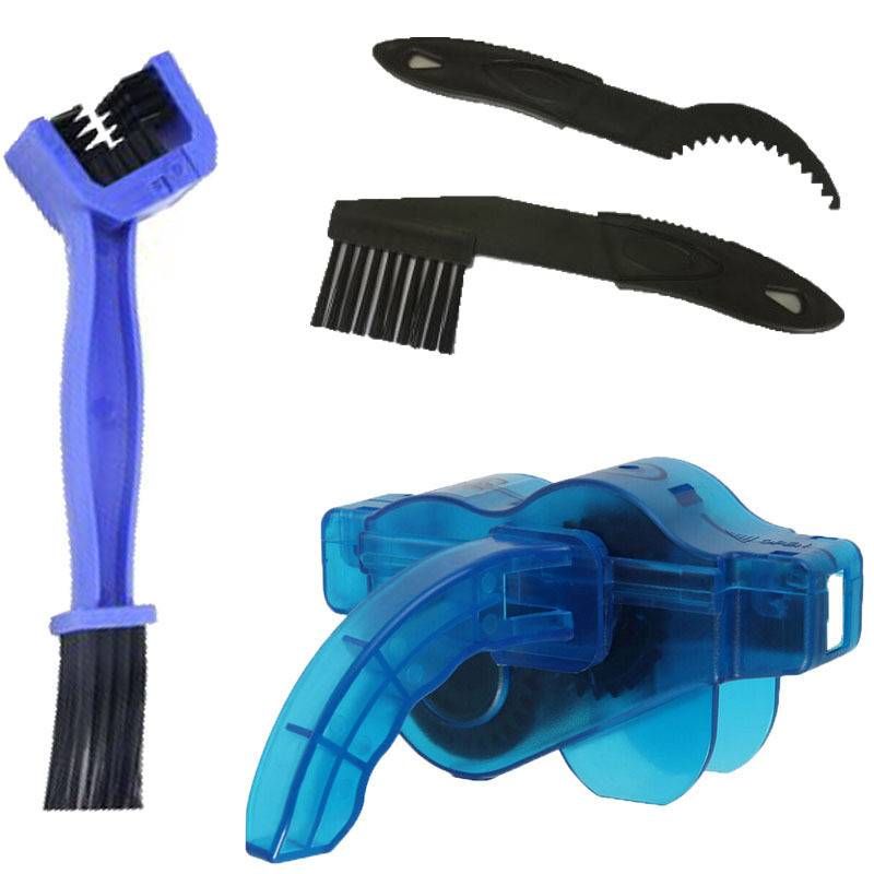 Cepillo para cadena de bicicleta, accesorios y equipo para limpieza de coches, cabezal cuadrado para el pelo de la cadena de motocicletas y bicicletas._voghion.com