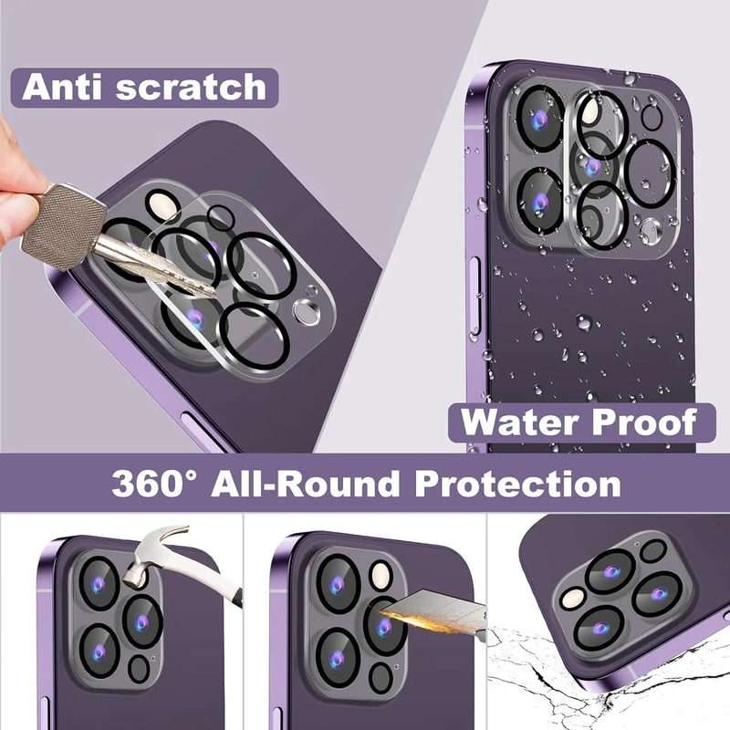 Camera Lens Protector Cover for iPhone 15 Pro Max 14 Plus 13 Mini 12 11 14Pro 15Pro 13Pro Tempered Glass Protection_voghion.com