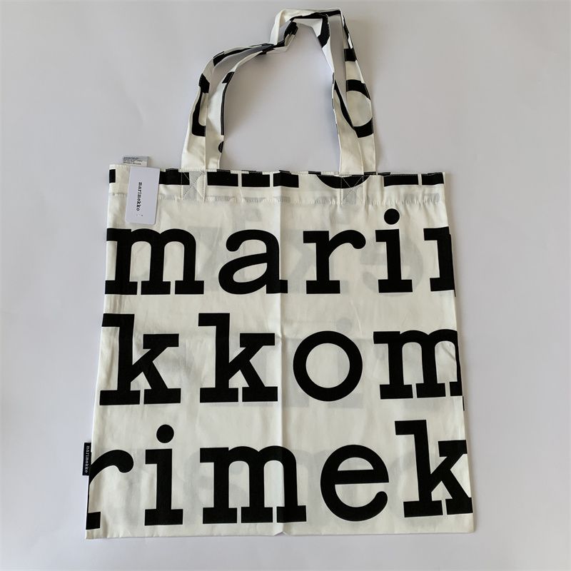 Leak-Picking Finland Summer Thin Plant Rals Pattern Outdoor Female Accessible Shoulder Large-Capacity Grocery Shopping_voghion.com
