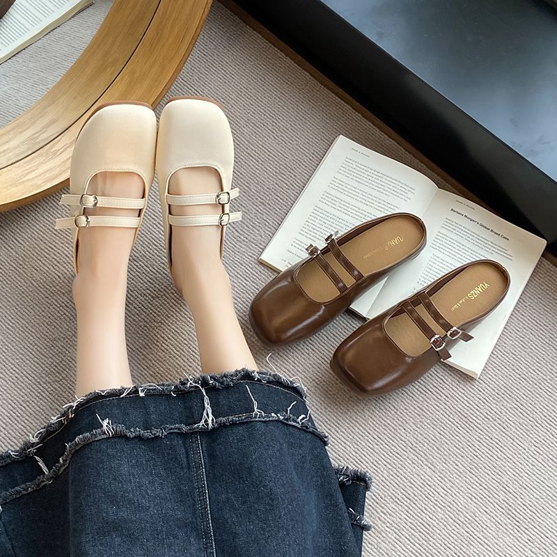 Treasure Head Halbschuh für Damen, flach, französischer Feenstil, sanfte Halbschuhe_voghion.com