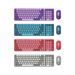 R8 Brand Color-Block Keyboard And Mouse Set High-Value Wireless 2.4G Office Silent Punk British Style Dot Keycaps_voghion.com