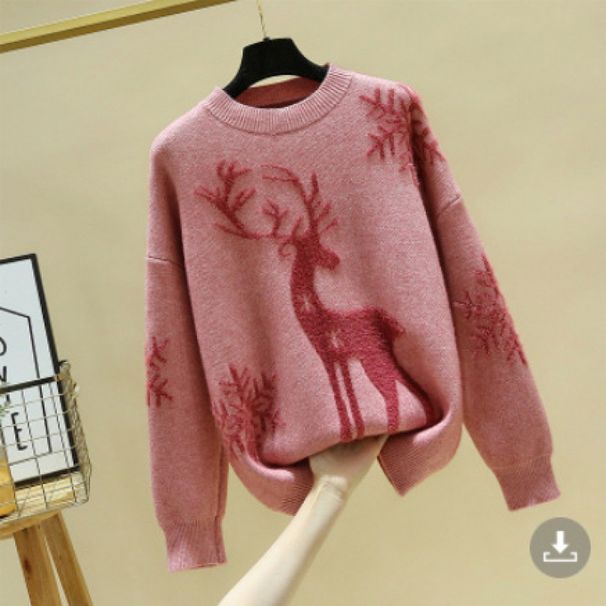 Dammekleeder fir déck Meedercher Fréijoers nei gestrickte Pullover-Anzüge fir Fraen locker Bauchbedeckung a Schlankheetshosen Zwee-Stéck-Anzüg_voghion.com
