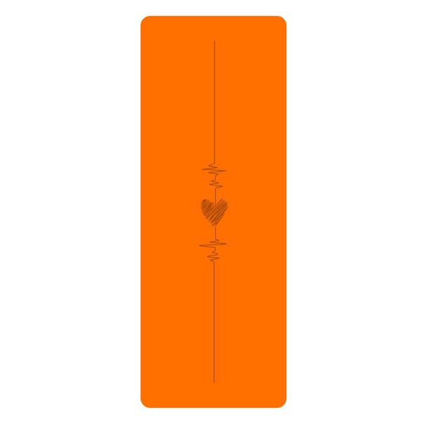 Dabīgās gumijas PU krāsains luksusa jogas paklājiņš, vienkārša stājas līnija, personalizēta pievilcīga fitnesa, pretslīdēšana un sviedri_voghion.com