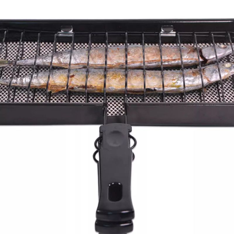 Japanese Clip-on Oven BBQ Net Outdoor Home Kitchen Gas Stove Grill Plate Fish Clip_voghion.com