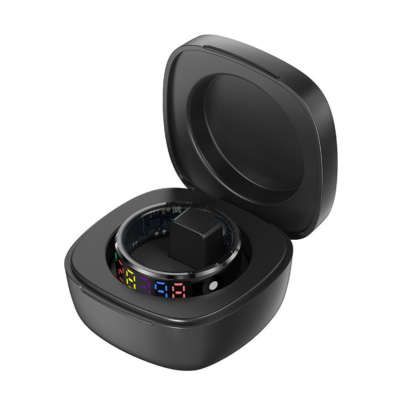 Cita plaša patēriņa elektronika Jauns R12 krāsu ekrāna viedais gredzens Soļu skaitītājs Sirdsdarbības ātrums Asins skābekļa līmenis Miega veselības uzraudzība Daudzfunkcionāls gredzens_voghion.com