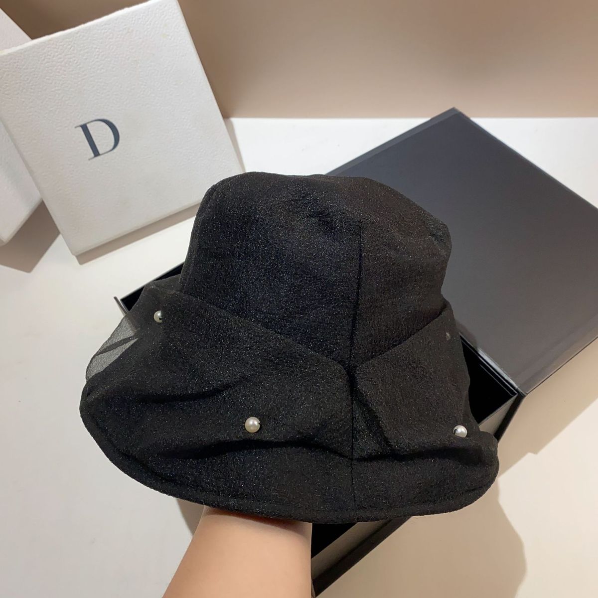 2025 Frühling und Herbst Neue Wolke Garn Fischer Stil Casual Eimer Outdoor Sonnenhut Für Frauen_voghion.com