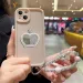 Luxury Stylish Crown Mirror Phone Case For Samsung A53 A52 A32 A13 A23 A33 A73 A12 A22 A72 4G 5G Soft Silicone With Bracelet_voghion.com