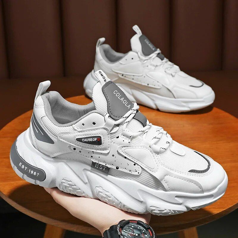 Männer Casual Plattform Laufschuhe 2024 Neue Sommer Mode Mesh Bathable Sneakers Training Schuhe für Männer Zapatillas De_voghion.com