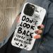 Custodia protettiva rigida Digitex Don't Look Back Niche adatta per iPhone 14 Pro Max 12/11, adatta per uomini X._voghion.com