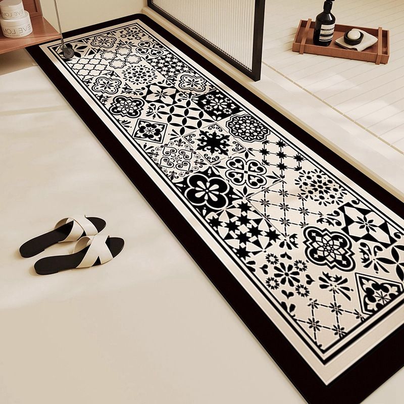 Heimtextilien für Badezimmer, Kieselalgenschlamm, wasserabsorbierende, rutschfeste Fußmatten für die Badezimmertür, schnelltrocknend, schmutzabweisend, verschleißfest, lange Streifen-Fußmatten_voghion.com