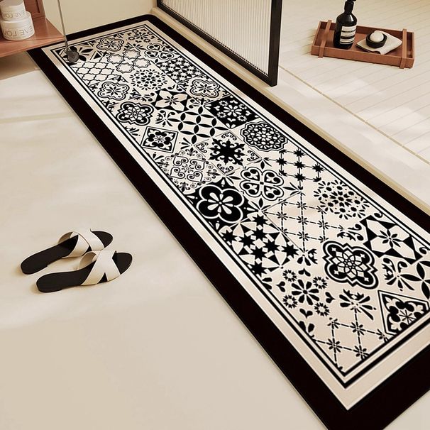 Heimtextilien für Badezimmer, Kieselalgenschlamm, wasserabsorbierende, rutschfeste Fußmatten für die Badezimmertür, schnelltrocknend, schmutzabweisend, verschleißfest, lange Streifen-Fußmatten_voghion.com