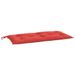 Cuscino in tessuto 39,4x19,7x2,8 per panca da giardino Oxford rossa_voghion.com