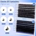 300 Cluster Single Cluster False Eyelashes Kit 80D 100D Dense D-Curl Segmented For Grafting_voghion.com