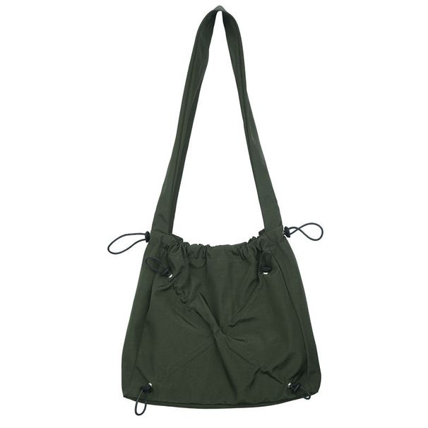 Borsa a tracolla da donna, borsa a tracolla da donna, nuova borsa a tracolla in tela con coulisse, grande capacità, primavera ed estate 2025, borsa a mano_voghion.com