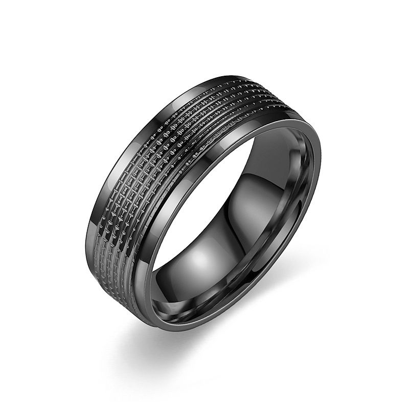 Men's Jewelry Titanium Steel Men's Rings Fashionable And Elegant Business Style Couple Rings And Hand Accessories_voghion.com