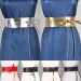 HOT  New Daily Versatile Designer Women's Lace Up Bow Gold and Sier Leather Belt_voghion.com